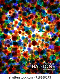 Colorful halftone dotted background. Abstract Illustration