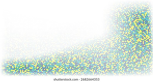 Meio-tom colorido pontilhado ondulado fundo