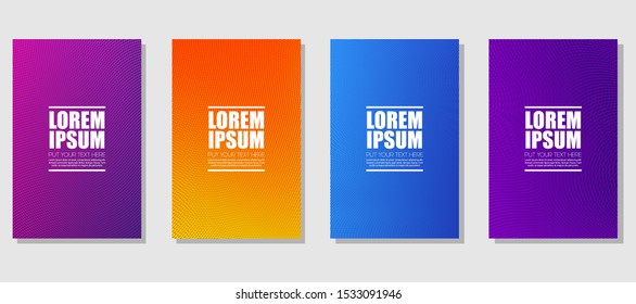 Colorful halftone gradients. Minimal covers design. Future geometric patterns. Cool gradients. background modern template design for web. Eps10