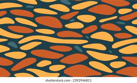 Colorful halftone illustration pattern. Circle squares irregular seamless pattern. Abstract vector background. Abstract geometric background pattern. Halftone color texture background.