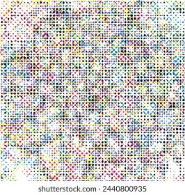 a colorful halftone pattern with dots, a colorful CMYK pattern of dots on a white background, a colorful CMYK background with a lot of dots and dots,