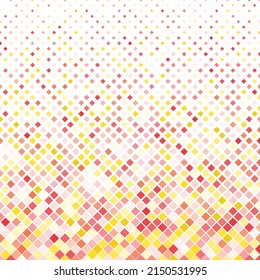 Colorful halftone pattern on white background. Linear halftone backdrop. Isolated vector illustration on white background. Colorful mosaic pattern.