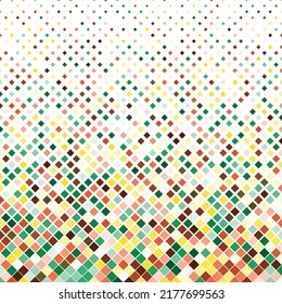 Colorful halftone pattern on white background. Linear halftone backdrop. Isolated vector illustration on white background. Colorful mosaic pattern.
