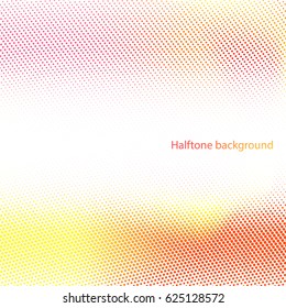 colorful halftone vector background