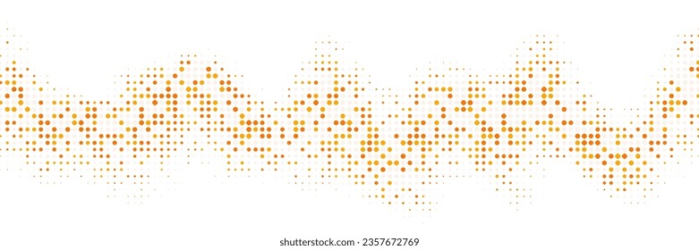 colorful halftone wave background. vector