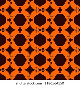 colorful halloween pattern with flat design