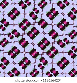 colorful halloween pattern with flat design