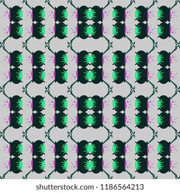 colorful halloween pattern with flat design
