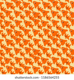 colorful halloween pattern with flat design