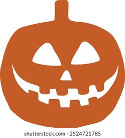 Design colorido de abóbora Jack-o'-lanterna de Halloween para decoração festiva