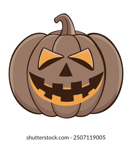 Colorful Halloween Pumpkin Vector Illustration