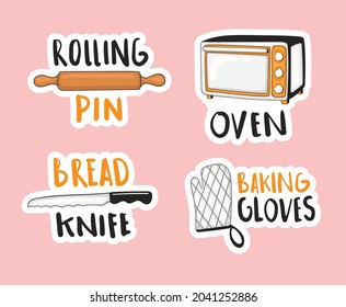 Colorful Hand drawn Bakery Element