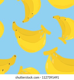 Colorful hand drawn banana pattern