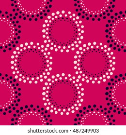 Colorful hand drawn geometric print. Vector seamless pattern with ethnic ornament for design textile, fabric, wrapping paper, package, wear, accessories.