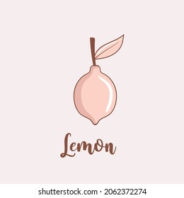 Colorful Hand drawn lemon illustration