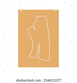 Colorful hand drawn pattern for tailors, sewers isolated on white background