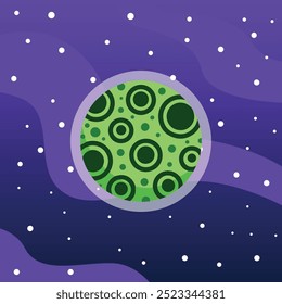 Colorful Hand Drawn Planet Vector