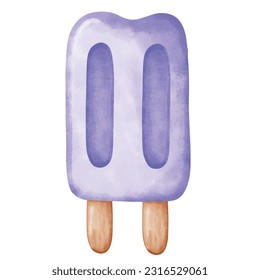 Colorful hand drawn popsicle vector illustration