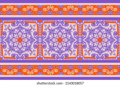 Patrón inmaculado, diseño étnico para textiles, decoración doméstica y medios de impresión.