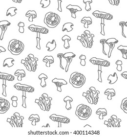 Colorful hand drawn seamless vegetable pattern