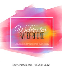 colorful hand painted watercolor background