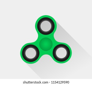 Colorful Hand spinner flat vector illustration.