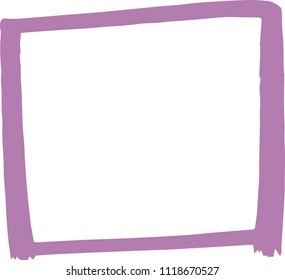 Colorful Hand-drawn rectangle