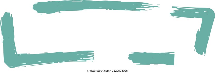 Colorful Hand-drawn rectangular frame