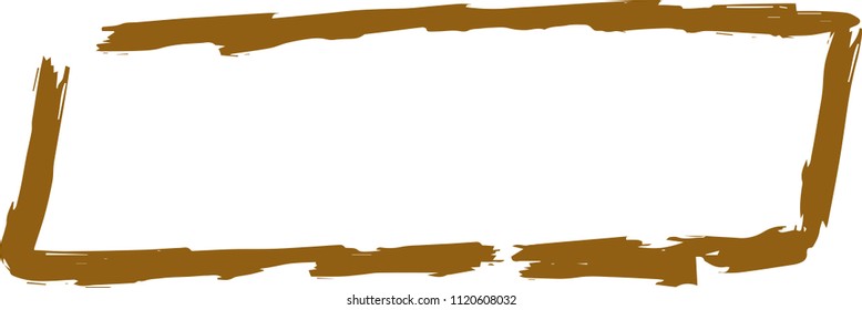 Colorful Hand-drawn rectangular frame