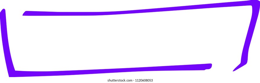 Colorful Hand-drawn rectangular frame