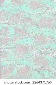Colorful handmade marble background. Traditional Turkish technique. Painting on water followed by printing on paper. Vector illustration
