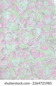 Colorful handmade marble background. Traditional Turkish technique. Painting on water followed by printing on paper. Stock vector illustration eps 10

