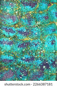 Colorful handmade marble background. Traditional Turkish technique. Painting on water followed by printing on paper. Vector illustration
