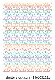 colorful hanger symbol pattern