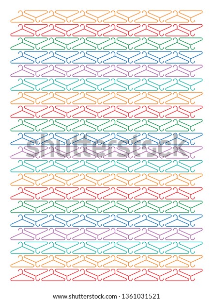 colorful hanger symbol
pattern