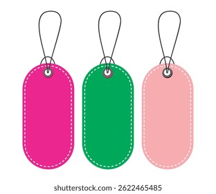 Colorful Hanging Tags for Packaging and Product Labeling