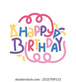 Colorful Happy Birthday Typography - 04