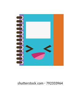 colorful happy and cute notebook object kawaii