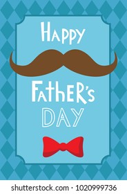 Colorful Happy Father's Day greeting card