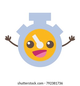 colorful happy and tender chronometer object kawaii