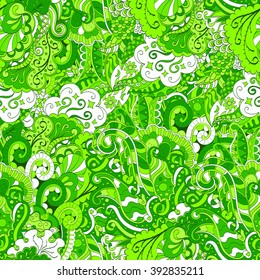 Colorful harmonious doodle texture. 
