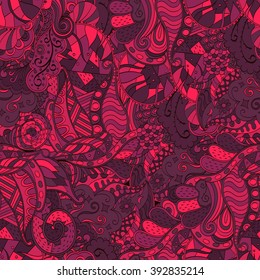 Colorful harmonious doodle texture. 