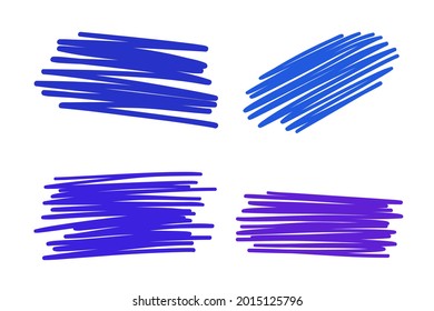 Coloridas incubaciones. Elementos esquemáticos. Esbozos coloreados dibujados a mano. Dibujo a mano libre. Ilustración colorida