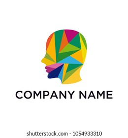 Colorful Head Logo Vector
