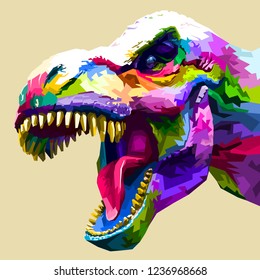 Colorful Head Tyrannosaurus Rex