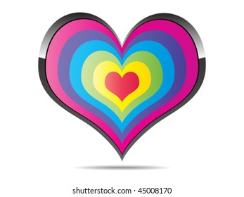colorful heart