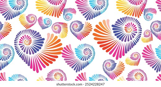 Colorful heart abstract background with striped drops splash, color design, graphic illustration
