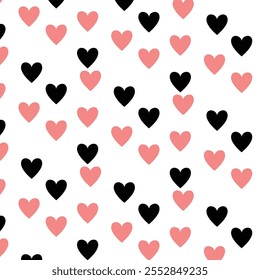 colorful heart art pattern background