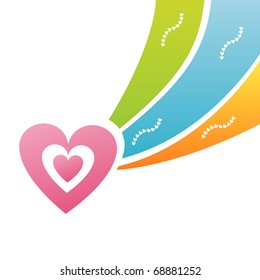 colorful heart background