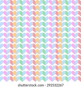 colorful  heart  pattern background for clothes design or gift wrapping